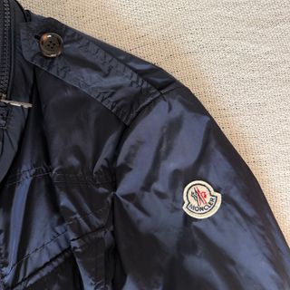 Giubbotto Moncler Uomo M Blu Nylon scuro giacca