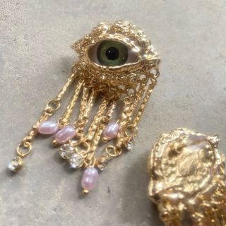 Orecchini Evil Eye con perle