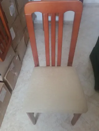 4 Sedie da Pranzo in Legno di Ciliegio