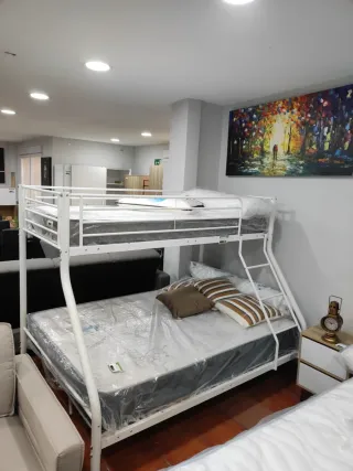 Litera Matrimonio Metal Blanca