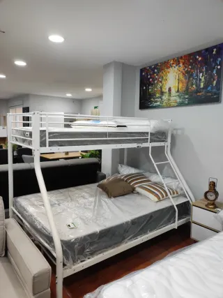 Litera Matrimonio Metal Blanca