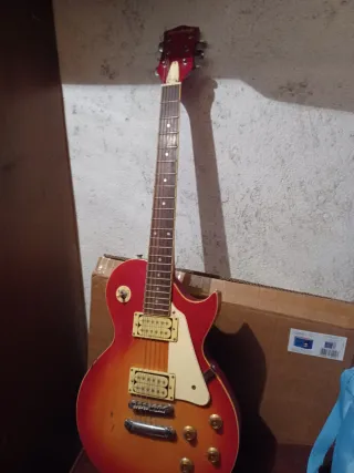 Chitarra Elettrica Rosso/Arancio