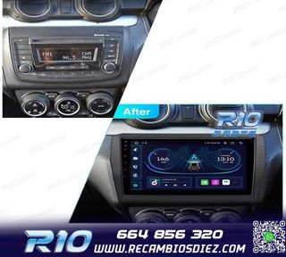 RADIO GPS ANDROID 12 9" PARA SUZUKI SWIFT 17-22