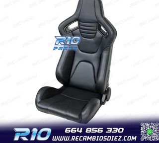 KIT ASIENTO BAQUET UNIVERSAL CUERO NEGRO ESTILO SPORTSTER