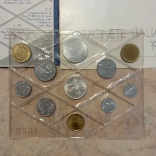 Serie divisionale monete 1980