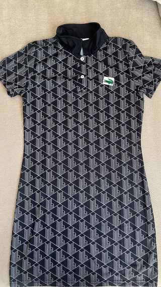 Vestido Polo Lacoste Azul Estampado