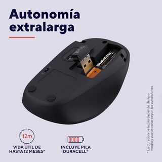 Trust Ratón Inalámbrico Silencioso con Batería, pa