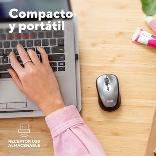 Trust Ratón Inalámbrico Silencioso con Batería, pa