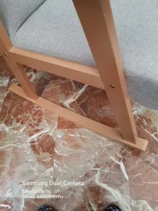 Mecedora Rivadulla Tela y Madera