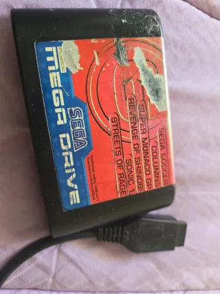 Lote Sega Mega Drive Controladores y Cartucho