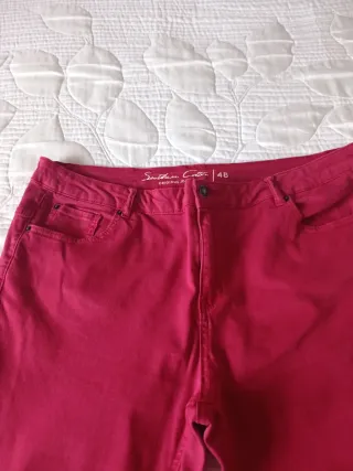Pantalón mujer rojo talla L