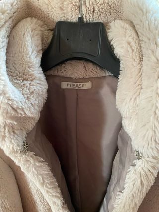 Pelliccia bianco panna