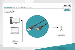 Cavo di prolunga DIGITUS USB 2.0 - 3.0 m - USB A