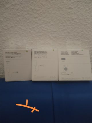 Cargador apple iphone completo inalambrico+cable+