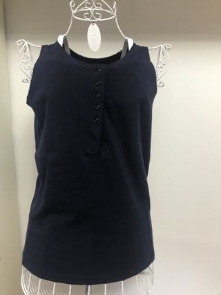 Camiseta tirantes azul marino Talla M