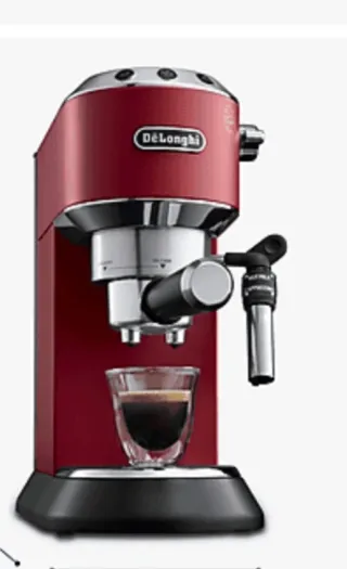 Cafetera Express DeLonghi Roja 1300W