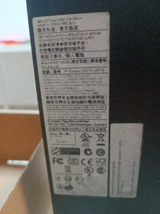 Ordenador HP 6300 i5 Reacondicio