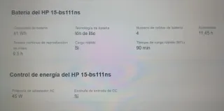 Batería HP Portátil Recargable