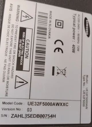 Panel Reflectante Trasero Samsung 32