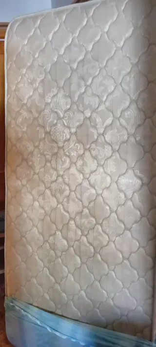 2 Somieres lamas con patas y colchónes pikolin