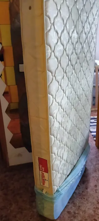 2 Somieres lamas con patas y colchónes pikolin