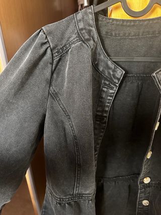 Sobrecamisa tejana gris oscuro/negra