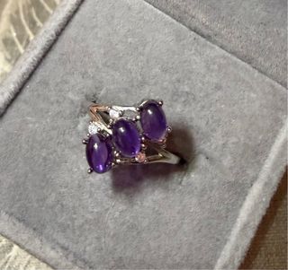Anillos Amatista Plata 925 Ajustable elige