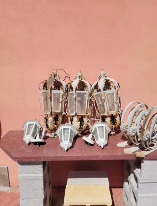 Set di 3 Applique Faretti Vintage per Esterno