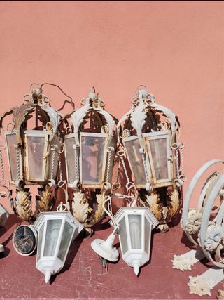 Set di 3 Applique Faretti Vintage per Esterno