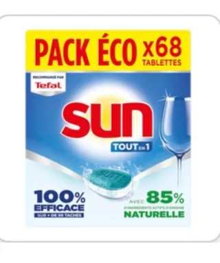 Sun Pastillas Lavavajillas Eco x68