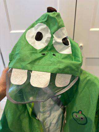 Chubasquero infantil verde dragón