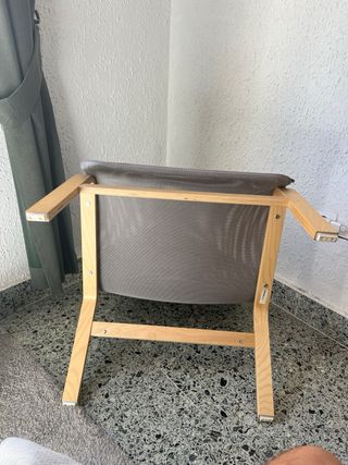 Sillón Ikea Nolmyra Gris/Madera