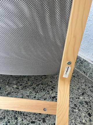 Sillón Ikea Nolmyra Gris/Madera