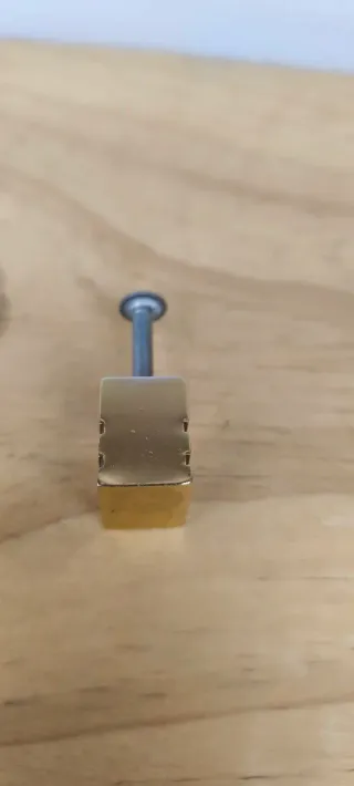 Set 6 pomelli in ottone Fai da te Vintage anni '80