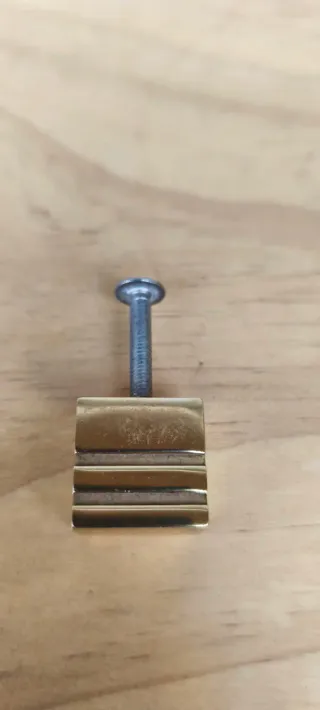 Set 6 pomelli in ottone Fai da te Vintage anni '80