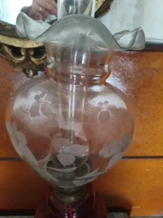 Candeeiro de mesa em vidro