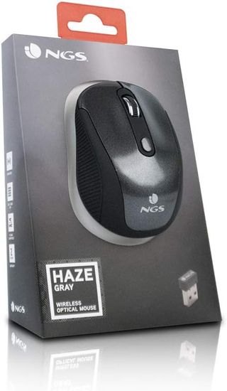 NGS Haze - Ratón Óptico Inalámbrico 2.4GHz, Ratón