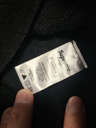 Sudadera Supreme Snow Arch Logo Negra
