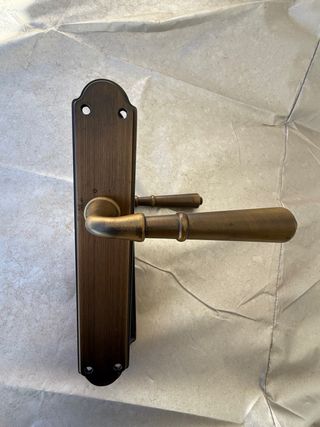 3 juegos de Maneta de puerta clásica bronce