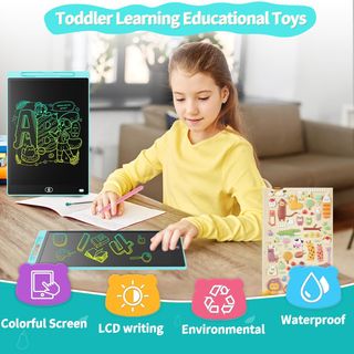 Genialba Tableta de Escritura LCD de colores de 12