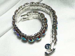 Pulsera de plata con piedras multicolor