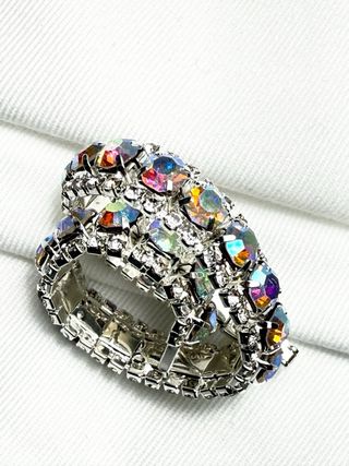 Pulsera de plata con piedras multicolor
