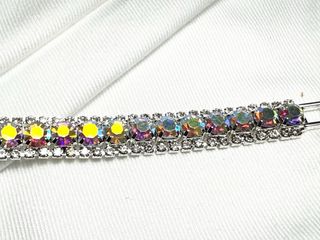 Pulsera de plata con piedras multicolor