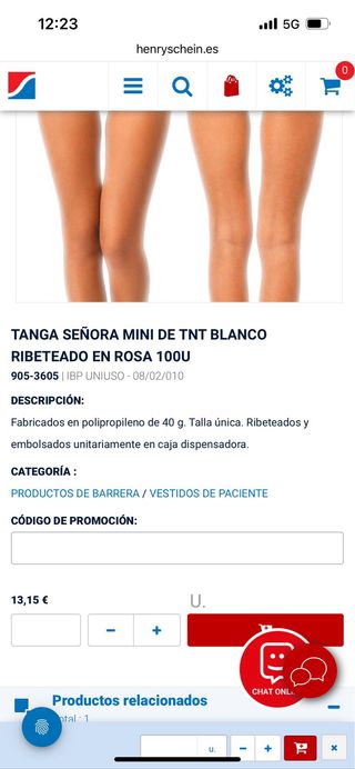 Pack 100 tangas desechables mujer