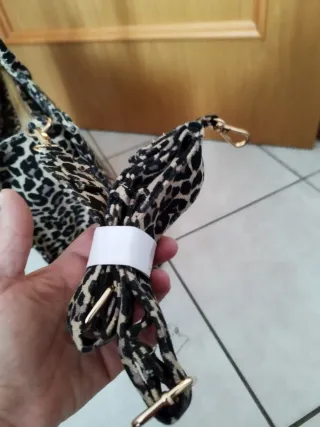 Borsa Marc Ellis tessuto stampa animalier