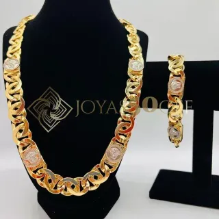 Pulsera Cartier Versace Bicolor 15mm 18K