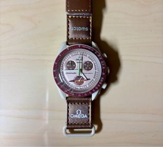 Omega x Swatch - Mission to Saturn beige