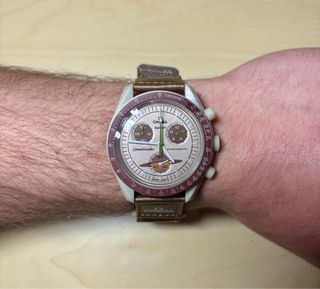 Omega x Swatch - Mission to Saturn beige