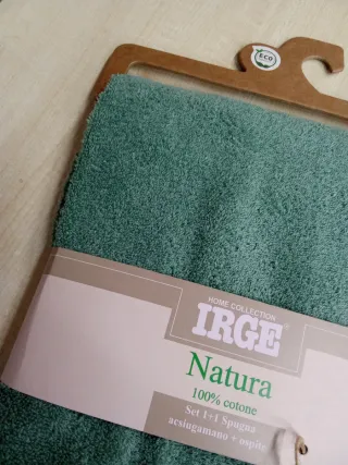 Coppia Asciugamani IRGE Natura Verde