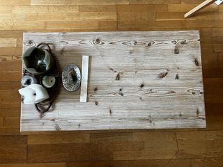 Mesa de centro Maisons du Monde madera y metal